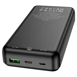 Портативний ЗП Power Bank Hoco J87A Tacker PD20W+QC3.0 20000 mAh Чорний - мініатюра 3