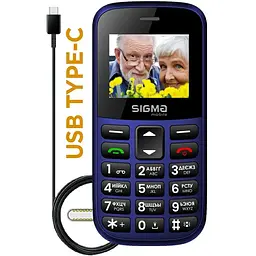 Мобільний телефон Sigma mobile Comfort 50 CF115 Easy Blue (UA UCRF) - мініатюра 2