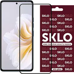 Захисне скло Sklo Full Glue 3D Tempered Glass для Tecno POVA 5 [LH7n] Black [95283] - мініатюра 2