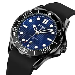 Чоловічий наручний годинник 9276PBKBU Black-Blue Silicone Strap Skmei acs0029808 - мініатюра 2