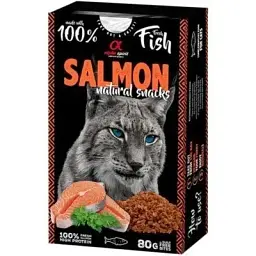 Ласощі для котів Alpha Spirit Cat Salmon Natural Snacks з лососем 80 г (8436586311773)