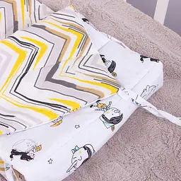 Борт в ліжечко MirSon Kids Time 18-0003 Pinokio захисний білий - мініатюра 6