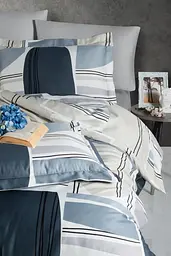 Турецька постільна білизна First Choice Cotton Satin Damian євро - мініатюра 2