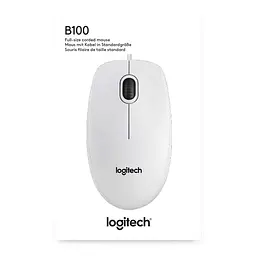 Миша Logitech B100 USB White (910-003360) - мініатюра 4