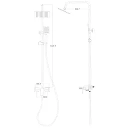 Душова система Globus Lux Bonn GLB-0005N, Хром - мініатюра 6