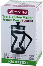 Френч-прес Jeff із пластиковою ручкою Kamille Ø 9.5 см kuh0009211 - мініатюра 4