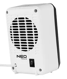 Тепловентилятор Neo Tools електричний настільний 600Вт, термостат, білий - мініатюра 7