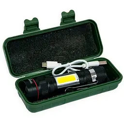 Ліхтар акумуляторний X-Balog BL-520-T6 ручний з бічним світлом та зумом T6 +COB Zoom - мініатюра 6