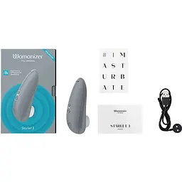 Вакуумний кліторальний стимулятор Womanizer Starlet 3 Grey - мініатюра 4