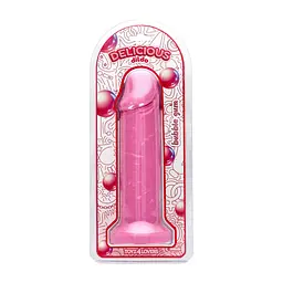 Фалоімітатор Toyz4lovers With The Scent Of Bubble Gum, 25 см (рожевий) - мініатюра 5