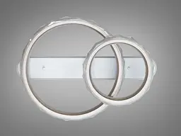LED-люстра Diasha MX3528/600+400CG шампань 90 Вт з пультом, 2 кільця - мініатюра 3