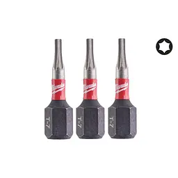 Біта SHOCKWAVE MILWAUKEE, TX7, 25мм, (3шт)
