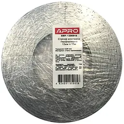 Стрічка стяжка перфорована пряма металева Apro 12 x 0.55мм x 15м