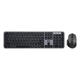 Комплект 2E MK440 Wireless/Bluetooth UA Black/Grey (2E-MK440WBGR_UA) - мініатюра 5