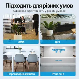 Кабель для принтера Vention COQBH USB 2.0 USB-A - USB-B 2 м чорний (COQBH) - мініатюра 11