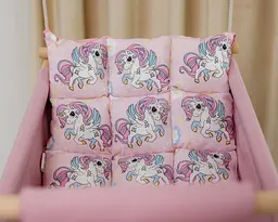 Підвісна гойдалка люлька Unicorn, гойдалка для дітей, гойдалка гамак - мініатюра 9