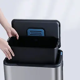 Відро для сміття JAH Soft Close з педаллю 30 л срібний металік (JAH7115) - мініатюра 7