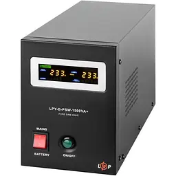 Джерело безперебійного живлення [ДБЖ] LogicPower B1500 + 2 x LPM-MG батарея 12V - 120Ah [19806] [110350] - мініатюра 4