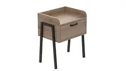 Тумба модульна Ferrum-decor Бетті 540x450x320 метал Чорний ДСП Дуб Сан-Марино 16 мм (FRD-105508)