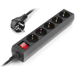 Мережевий фільтр живлення REAL-EL RS-Protect M 5m, black (EL122300030) - мініатюра 5
