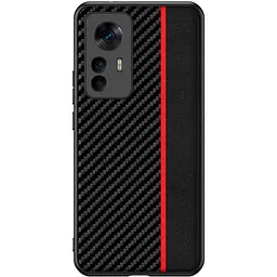 Чохол накладка Primolux CFC для Xiaomi 12 / Xiaomi 12X Black&Red - мініатюра 2