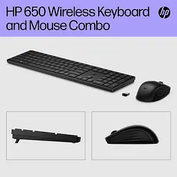 Комплект (Клавіатура та Миша) HP 650 WL EN/UK Black - мініатюра 5