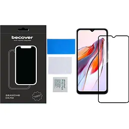 Захисне скло BeCover для Tecno Spark 10C (KI5k) Black (709747) - мініатюра 2