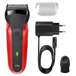 Електрична бритва Braun Series 3 300s червоно-чорна - мініатюра 3