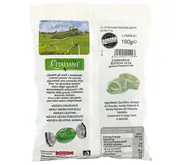 Цукерки Le Specialitа Italiane Caramelle Ripiene Alla Menta Piemontese 100 г - мініатюра 2