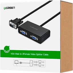 Спліттер - розгалуджувач - адаптер Ugreen VGA to 2xVGA Splitter MicroUSB Port (1 метр) (UGR-20918) - мініатюра 10