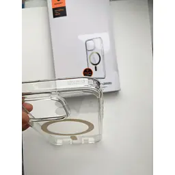 Чохол Spigen Ultra Hybrid MagFiдля iPhone 15 Pro (6.1") Gold ACS06718 прозорий протиударний - мініатюра 9