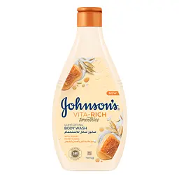 Гель для душу Johnson's Vita-Rich Доглядальний з йогуртом, вівсом і медом 400 мл (3574661385730)