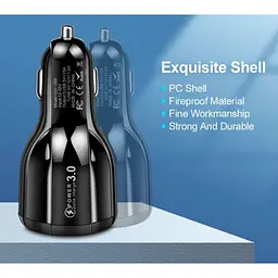 Автомобильное зарядное устройство DK 5USB Quick Charge 3.0 75W (BK-359) black - мініатюра 5