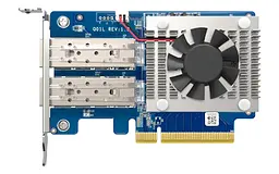 Мережева карта Dual-port SFP+ 10GbE Gen3 x8 (Broadcom BCM57412) QNAP teh0018073 - мініатюра 2