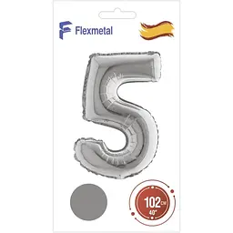 Кулька ЦИФРА 5 3207-2687 Сріблястий shop (4823094502955) - мініатюра 2
