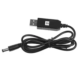Кабель для роутера 9V DC 5.5/2.1mm - USB 2.0 для подключения к PowerBank