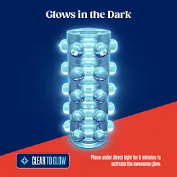 Мастурбатор Blush Rize - Swich Glow in the Dark Masturbator Clear, двосторонній, світиться в темряві - мініатюра 4