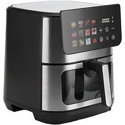 Аерофритюрниця Domotec MS-3224 сенсорне управління приготування з мінімальною кількістю масла LED-дисплей 4500 Вт Чорний