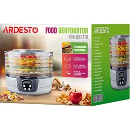 Сушарка для овочів та фруктів Ardesto FDB-532TTC [138170] - мініатюра 6