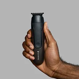 Тример Remington One, для бороди, вусів, голови та тіла, носа та вух, акум., насадок-18, сталь, чорний - мініатюра 3
