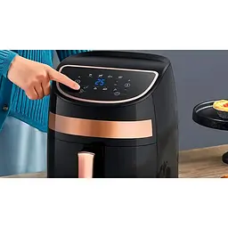 Аерофритюрниця Xiaomi Deerma Air Fryer KZ100 [DEM-KZ100] чорно-рожева [83657] - мініатюра 7