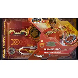 Дзиґа Auldey VI Flaming Pack Палаючий Бойовий Ведмідь Blazing War Bear Infinity Nado det0018437