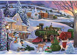 Пазл Clementoni Classic Christmas Collection: Різдвяний потяг (Classic Christmas Collection - Christmas Train Puzzle - 500 pcs.), 500 ел. (35566) - мініатюра 2