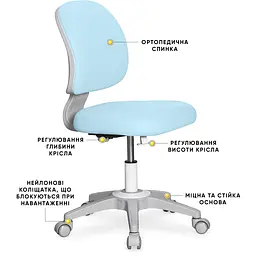 Дитяче крісло Evo-kids Limpi Blue (арт.Y-212 KBL) - мініатюра 2