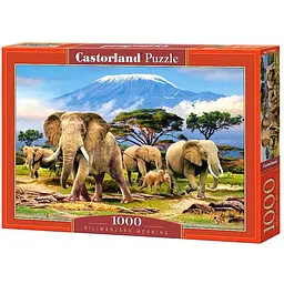 Пазл Castorland Слони на Кіліманджаро 1000 ел. (С-103188)