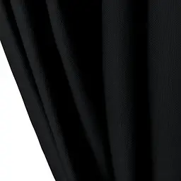Штори на кухню та в кімнату Cosas 180х250 см 2 шт чорний (Curtains_100Black_DUK_180x250) - мініатюра 8