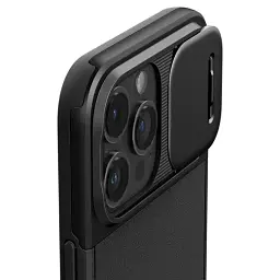 Чохол із захистом камери Spigen Optik Armor (MagFit) Black для iPhone 15 Pro (ACS06738) - мініатюра 4