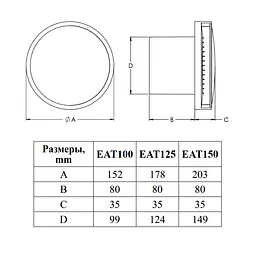 Витяжний вентилятор Europlast E-extra EAT100S (74926) - мініатюра 2