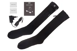 Шкарпетки 2E Tactical з підігрівом Race Plus Black високі M - мініатюра 2