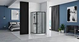 Душова кабіна Rea Look black 90x90 REA-K7903, Чорний матовий, Універсальна - мініатюра 2